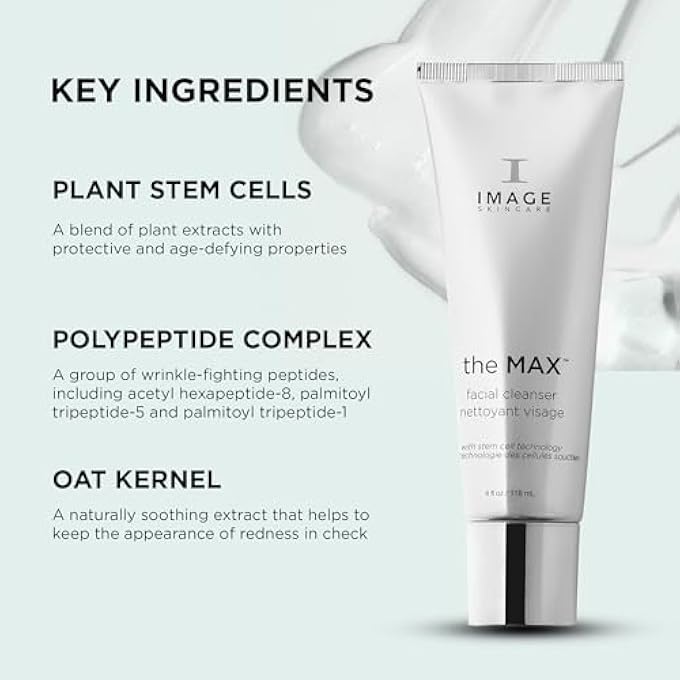 IMAGE SKINCARE IMAGE THE MAX STEM CELL FACIAL CLEANSER FOR UNISEX CLEANSING, MULTI, 4 FL OZ (PACK OF 1) - Image 4